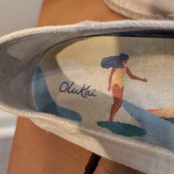 OLUKAI Kayla Pa’a Kapa Espadrilles SlipOn Coastal Casual Vacation - Size 8.5 - Picture 6 of 8